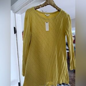 Anthropologie Maeve yellow long tunic